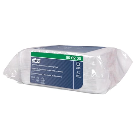 Nsi Tork Microfiber Disposable Cleaning Cloth, White MOL-800200